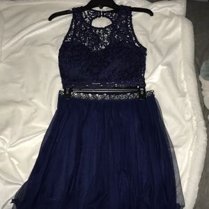 2 piece homecoming/prom dress